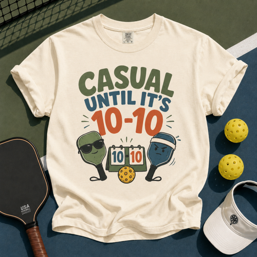Casual Until 10-10 Pickleball T-Shirt
