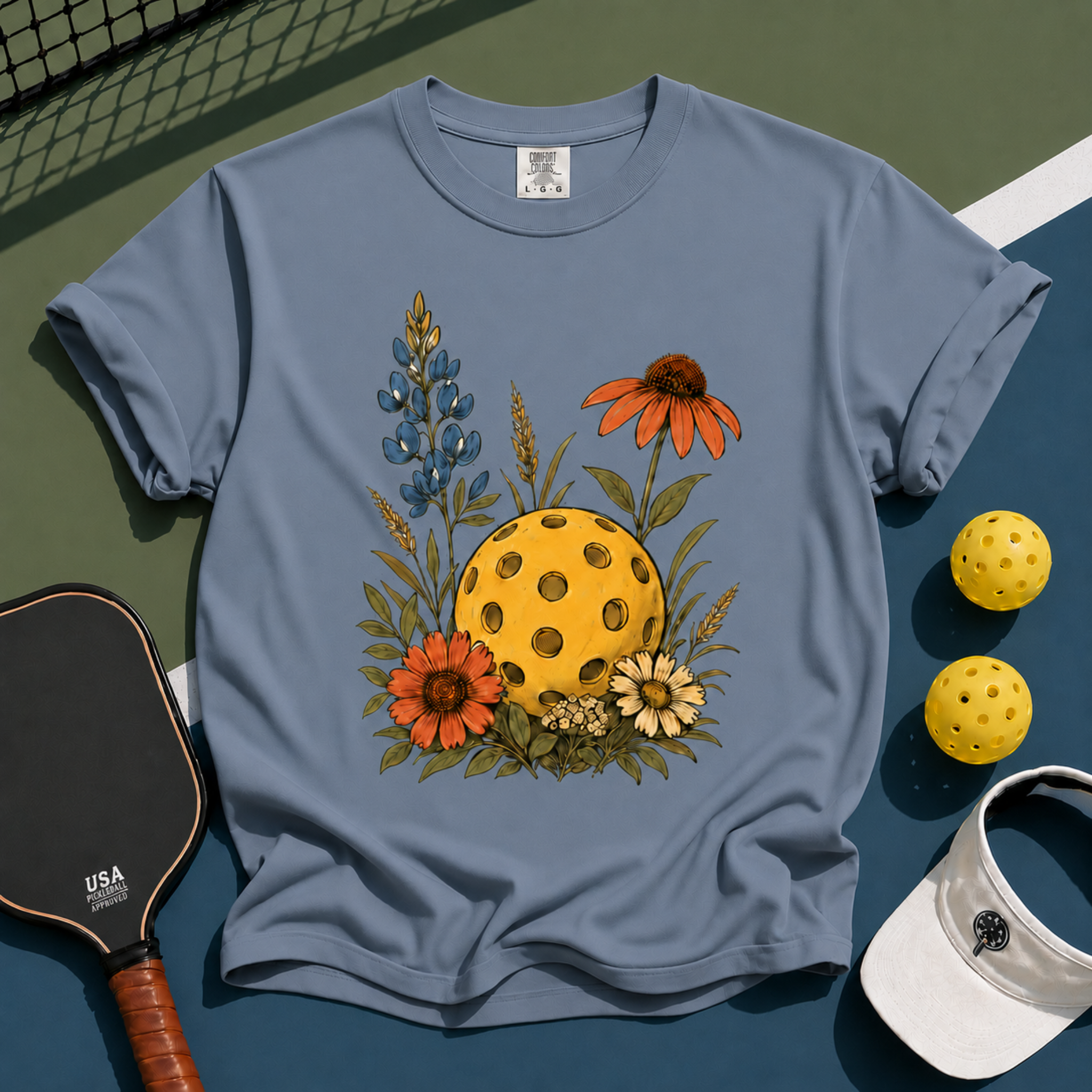 Pickleball Wildflowers T-Shirt