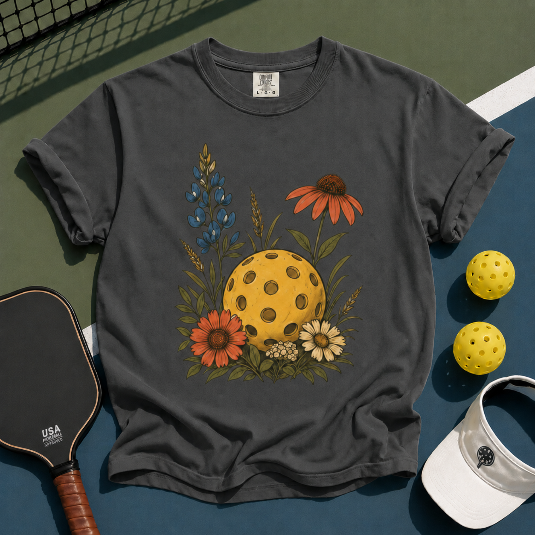 Pickleball Wildflowers T-Shirt