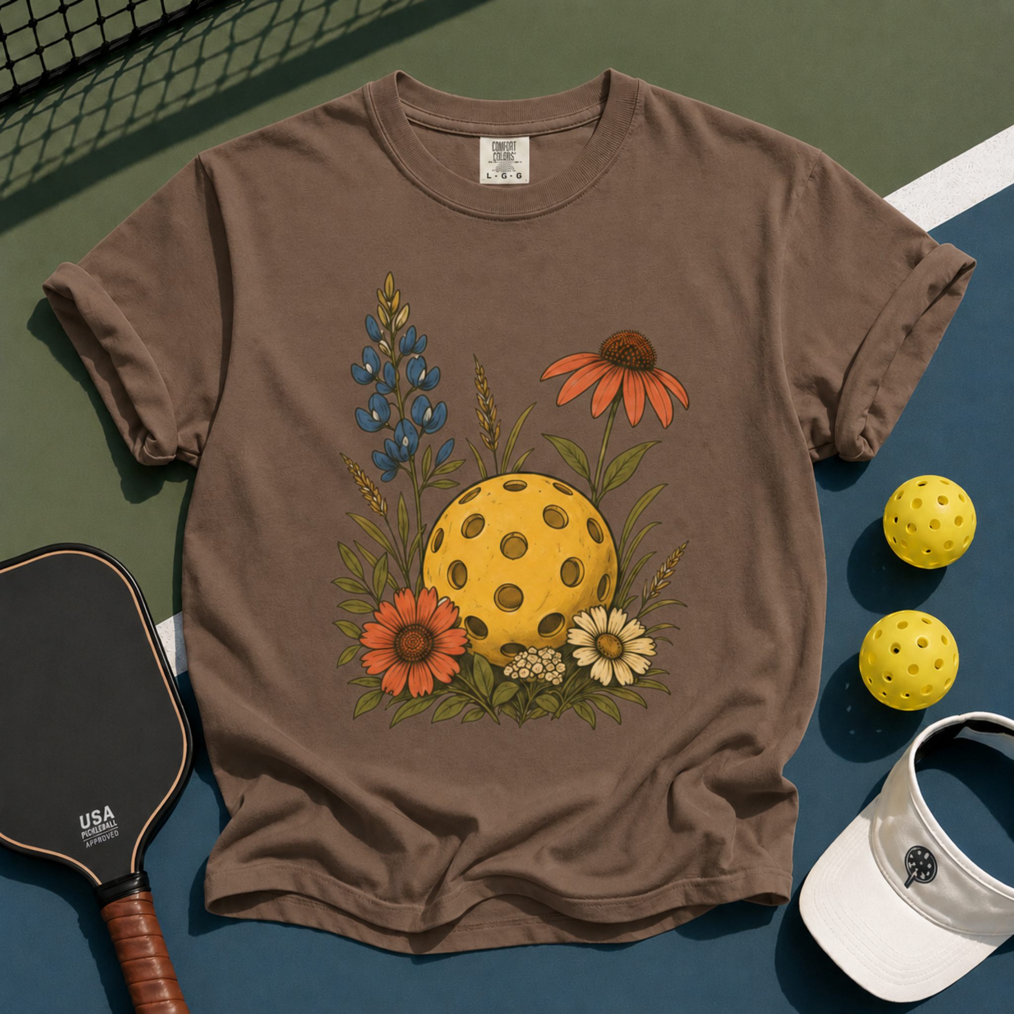 Pickleball Wildflowers T-Shirt